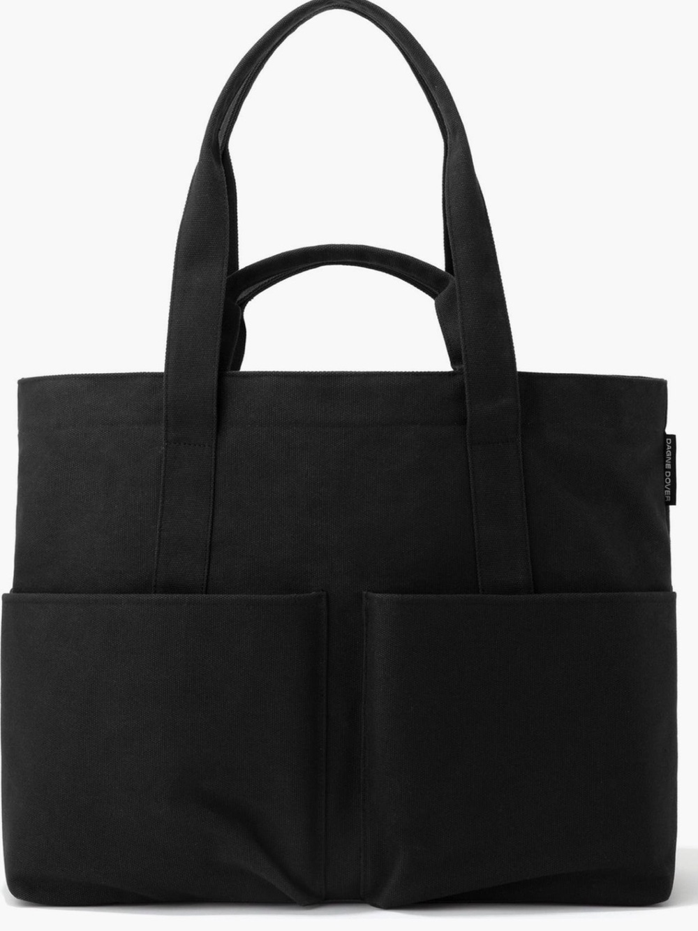 Dagne Dover Vida Organic Cotton Large Tote in Onyx - NWOT